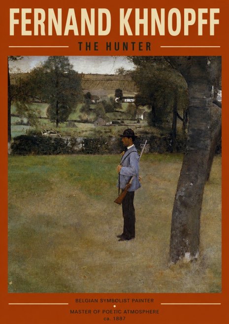 Fernand Khnopff The Hunter No2 - Plakat