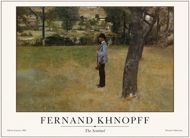 Fernand Khnopff The Hunter No4 - Plakat