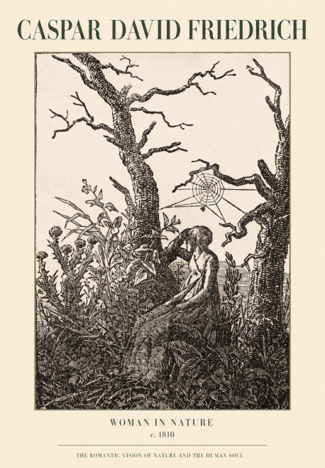 Caspar David Friedrich Woman in Nature No1 - Plakat