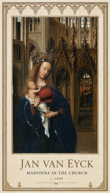 Jan van Eyck Madonna in the Church I No1 - Plakat