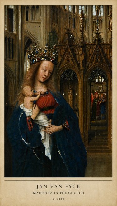 Jan van Eyck Madonna in the Church I No6 - Plakat
