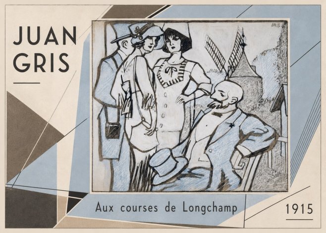Juan Gris Aux Courses De Longchamp No2 - Plakat