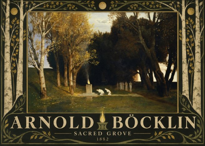 Arnold Böcklin Sacred Grove I No5 - Plakat