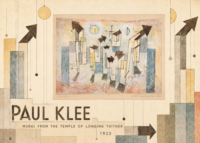 Paul Klee Mural from the Temple of Longing Thither No5 - Plakat