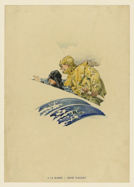 René Vincent A La Barre No6 - Plakat