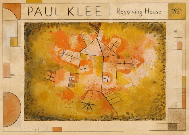 Paul Klee Revolving House No1 - Plakat