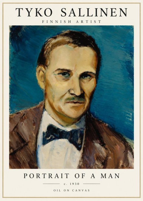 Tyko Sallinen Portrait of a Man I No1 - Plakat