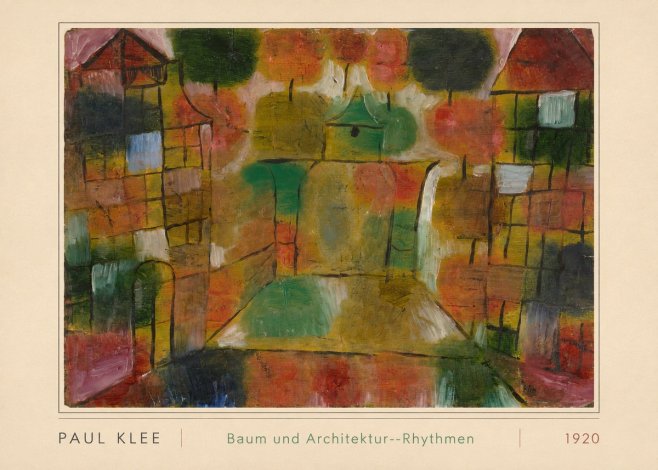 Paul Klee Baum Und Architektur--rhythmen No3 - Plakat