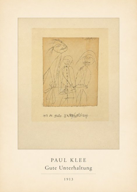 Paul Klee Gute Unterhaltung No4 - Plakat