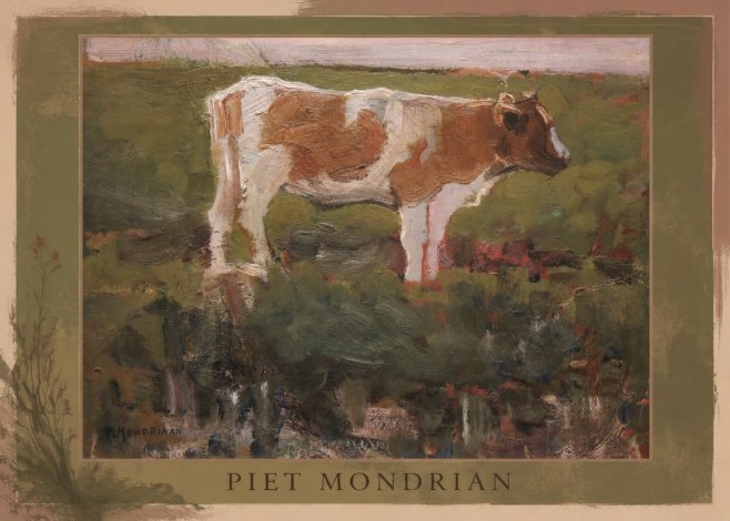 Piet Mondrian Cow No1 - Plakat