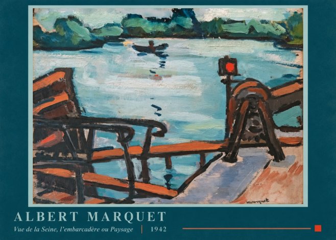 Albert Marquet Vue De La Seine, L'embarcadère Ou Paysage No5 - Plakat