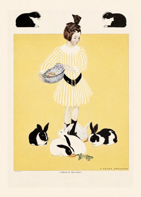 Coles Phillips A Friend of the Family No5 - Plakat