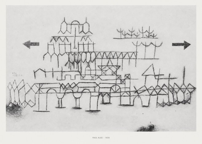 Paul Klee Architektur No5 - Plakat