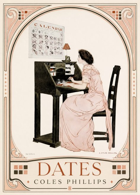 Coles Phillips Dates No3 - Plakat