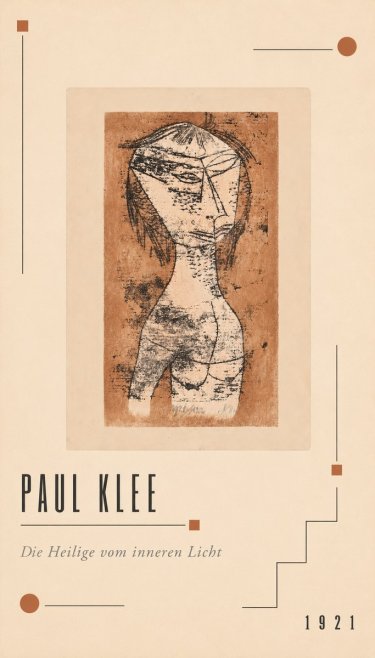Paul Klee Die Heilige Vom Inneren Licht I No2 - Plakat