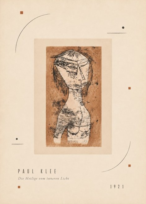 Paul Klee Die Heilige Vom Inneren Licht I No3 - Plakat