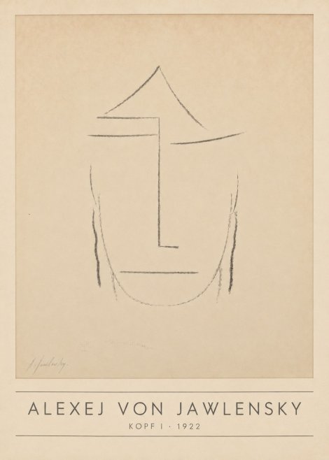 Alexej von Jawlensky Kopf I No1 - Plakat