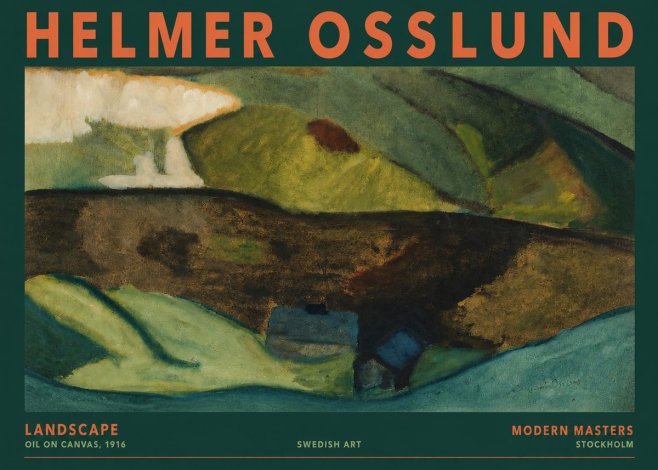 Helmer Osslund Landscape No2 - Plakat