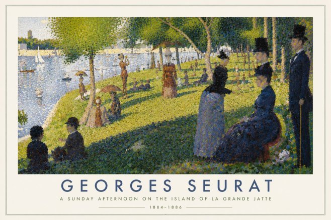 Seurat A Sunday Afternoon on the Island of La Grande Jatte I No6 - Plakat