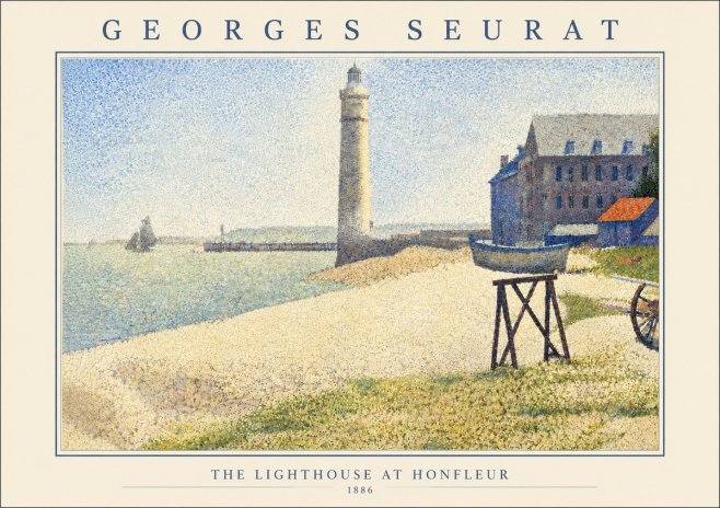 Seurat The Lighthouse at Honfleur No6 - Plakat