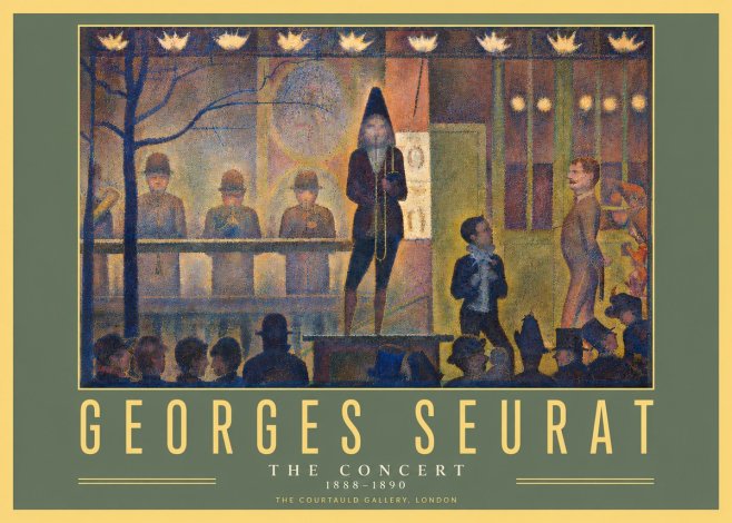 Seurat The Concert No4 - Plakat