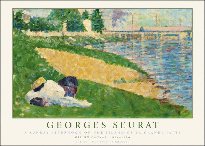 Seurat A Sunday Afternoon on the Island of La Grande Jatte II No2 - Plakat