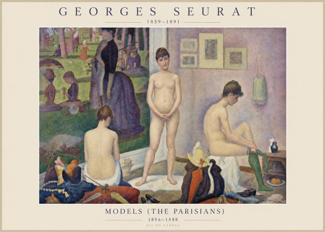 Seurat Models (the Parisians) No1 - Plakat