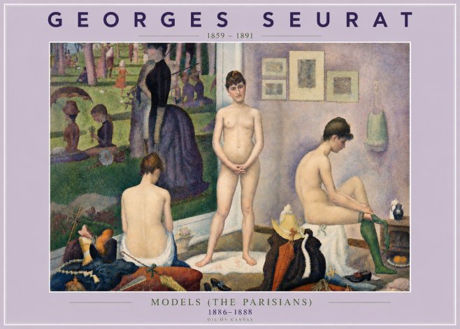 Seurat Models (the Parisians) No4 - Plakat