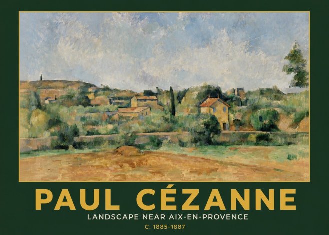 Paul Cézanne Landscape Near Aix-en-provence I No3 - Plakat