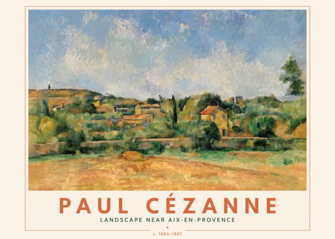 Paul Cézanne Landscape Near Aix-en-provence I No4 - Plakat