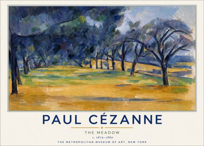 Paul Cézanne The Meadow No4 - Plakat