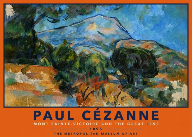 Paul Cézanne Mont Sainte-victoire and the Great Pine No5 - Plakat