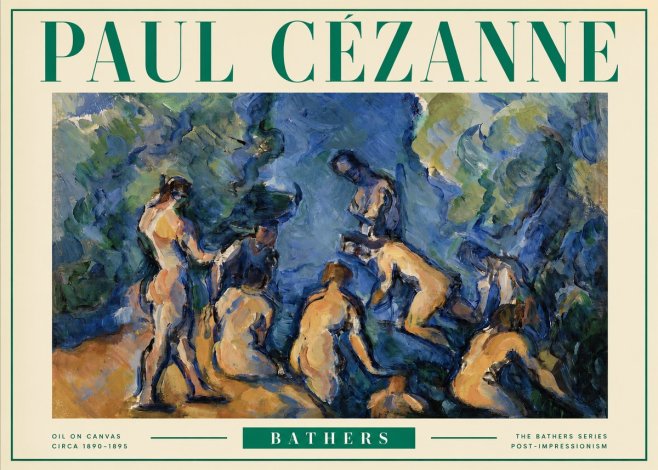 Paul Cézanne Bathers I No3 - Plakat