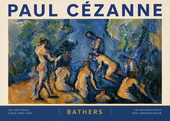 Paul Cézanne Bathers I No6 - Plakat
