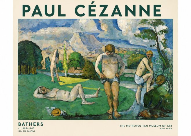 Paul Cézanne Bathers II No4 - Plakat