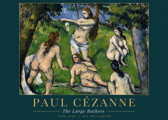 Paul Cézanne The Large Bathers III No3 - Plakat