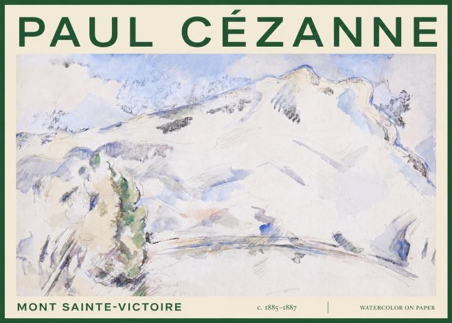 Paul Cézanne Mont Sainte-victoire No3 - Plakat