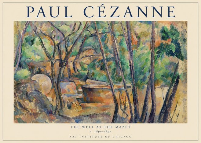 Paul Cézanne The Well at the Mazet No1 - Plakat