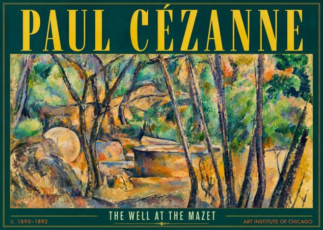 Paul Cézanne The Well at the Mazet No5 - Plakat
