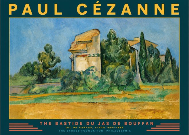Paul Cézanne The Bastide Du Jas De Bouffan No4 - Plakat
