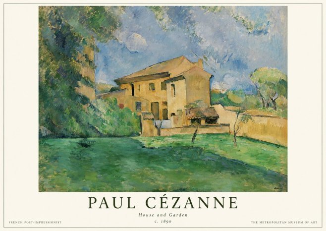 Paul Cézanne House and Garden No1 - Plakat