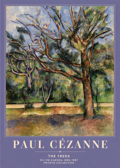 Paul Cézanne The Trees No4 - Plakat