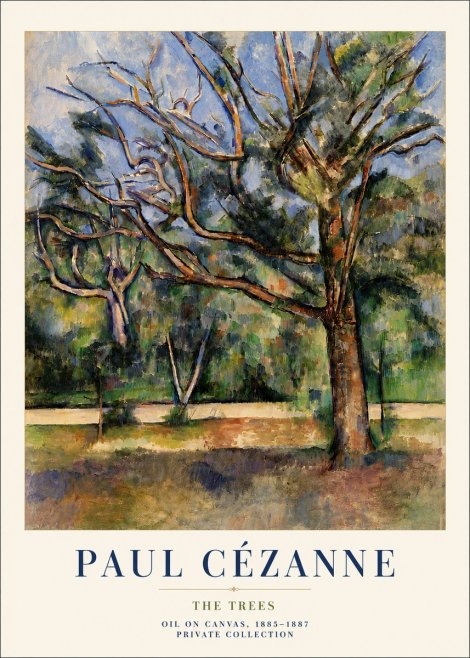 Paul Cézanne The Trees No6 - Plakat