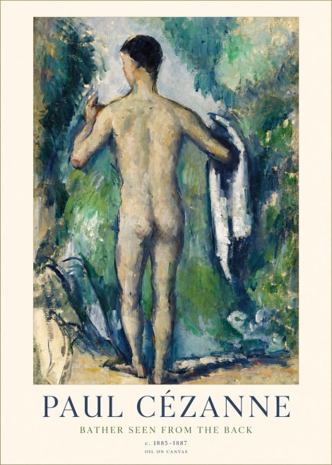 Paul Cézanne Bather Seen from the Back No1 - Plakat