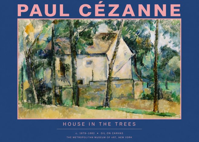 Paul Cézanne House in the Trees No2 - Plakat