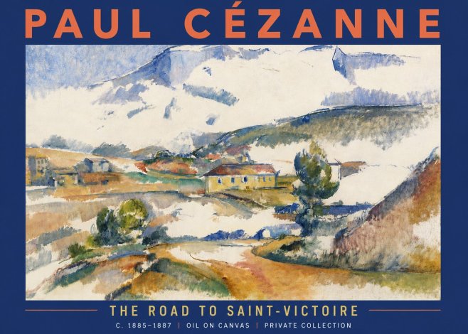 Paul Cézanne The Road to Saint-victoire No6 - Plakat