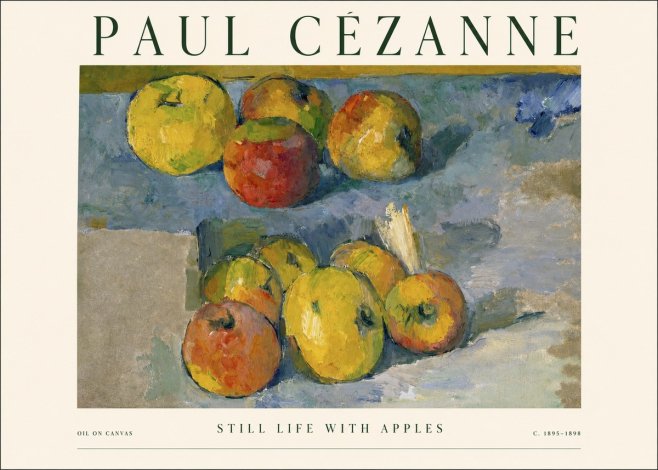 Paul Cézanne Still Life with Apples No1 - Plakat