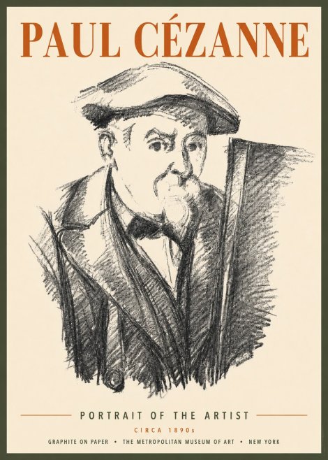 Paul Cézanne Portrait of the Artist III No4 - Plakat