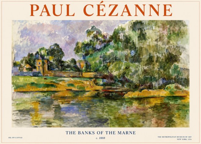 Paul Cézanne The Banks of the Marne No3 - Plakat