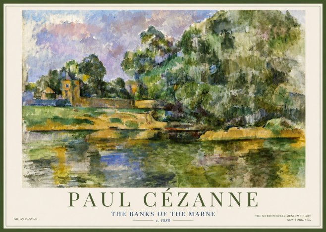 Paul Cézanne The Banks of the Marne No4 - Plakat